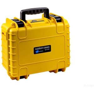 B&W International B&W Outdoor Case Type 3000 geel met foam inlay