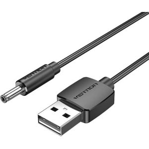 Vention Cable USB-A to DC 3,5mm barrel jack CEXBG 5V 1,5m zwart