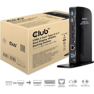 Club3D CSV-1460 Laptopdockingstation Geschikt Voor Merk: Universeel Eliteboo - IdeaPa - Latitud