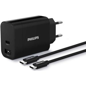 Philips DLP2621C/12 oplader voor mobiele apparatuur Mobiele telefoon, Smartphone Zwart AC Snel opladen Binnen