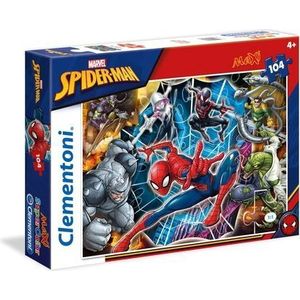 Clementoni Maxi Supercolor Legpuzzel Spider-man 104 Stukjes