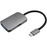 Qoltec 50380 USB grafische adapter Grijs