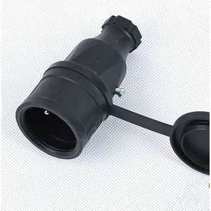 AEP Gniazdo draagbaar jednofazowe rubber met zatyczką 16A 230V IP44 (9002228)