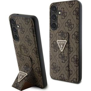 GUESS Etui GUHCS24MPGS4TDW Samsung Galaxy S24+ Plus hardcase Grip Stand 4G Triangle Strass bruin/bruin