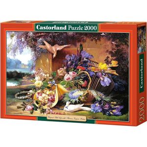 Castorland puzzel 2000 elements Elegant Still Life met bloemen, Eugene Bidau