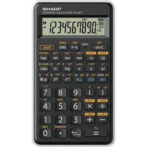 Sharp EL-501T calculator Pocket Wetenschappelijke rekenmachine Zwart, Wit