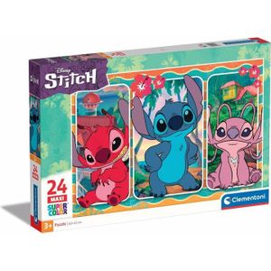 Clementoni Supercolor Disney Stitch Puzzel – Maxi Puzzel – Kinderpuzzel – Vanaf 3 Jaar