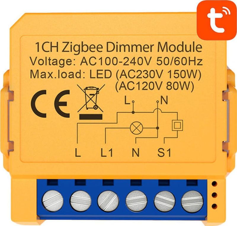 Slimme stopcontactschakelaar ZigBee Avatto ZDMS16-2 TUYA