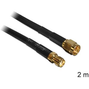 Delock Antenna Cable SMA Plug > SMA Jack CFD200 2 m Low Loss