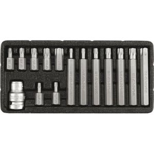 YATO schroefbits Torx security T20-T55 15 stuks (YT-0417)