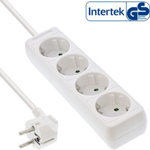 InLine 16443F power uitbreiding 3 m 4 AC-uitgang(en) Binnen Wit