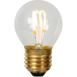 Lucide G45 Filament Lamp Ø 4,5 Cm Led Dimbaar E27 1X3W 2700K Transparant