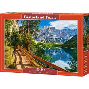 Braies Lake, Italy Puzzel (1000 stukjes)