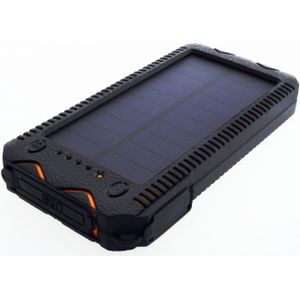 Sunen PowerNeed Power Bank 12000mAh met solar paneel 1W, oranje