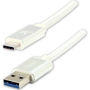 Logo Kabel USB USB-A - USB-C 1 m wit