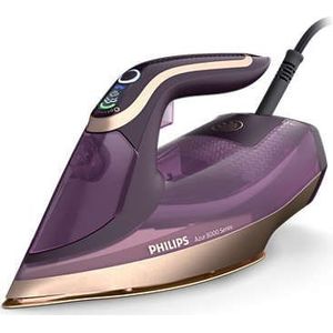 Philips DST8040/30 strijkijzer Stoomstrijkijzer SteamGlide Elite-zoolplaat 3000 W Lila