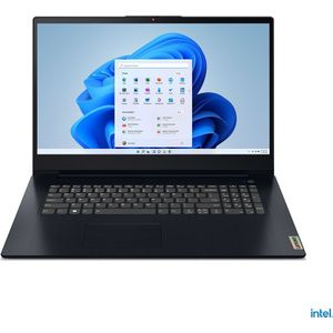 Lenovo IdeaPad 3 Intel® Core™ i5 i5-1235U Laptop 43,9 cm (17.3 inch) Full HD 8 GB DDR4-SDRAM 512 GB SSD Wi-Fi 6 (802.11ax) Windows 11 Home Blauw