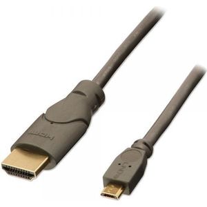 Lindy 2m MHL/HDMI USB grafische adapter 1920 x 1080 Pixels Antraciet