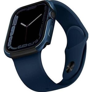 Uniq etui Valencia Apple Watch Series 4/5/6/7/SE 45/44mm. blauw/blauw