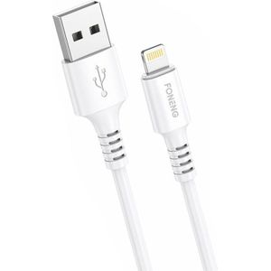 Foneng Cable USB to Lightning , x85 iPhone 3A Quick Charge, 1m (wit)