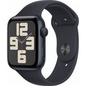 Apple Watch SE GPS 44mm Midnight Aluminium Case met Midnight Sport Band - M/L