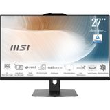 MSI Modern AM272P 1M-848EU All-in-One PC/workstation Intel Core 5 120U 68,6 cm (27 inch) 1920 x 1080 Pixels Alles-in-één-pc 8 GB DDR5-SDRAM 512 GB SSD Windows 11 Pro Wi-Fi 6E (802.11ax) Zwart