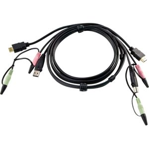 ATEN 1.8M USB HDMI KVM Kabel met Geluid