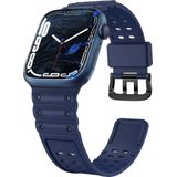 Hurtel Strap Triple Protection band Apple Watch SE, 8, 7, 6, 5, 4, 3, 2, 1 (41, 40, 38 mm) band armband marineblauw
