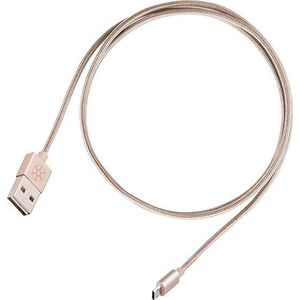 Silverstone Kabel USB USB-A - microUSB 1 m goud (52010)