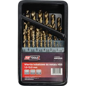 AWTools AW METAL COBALT DRILL BIT SET 25pcs