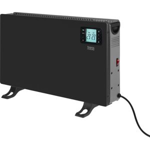 TEESA convector heater zwart