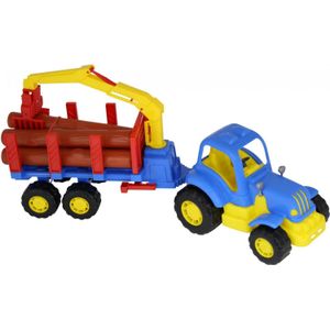 Wader tractor met aanhangwagen voor transport dłużycy - 44815