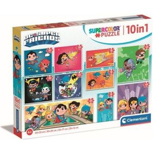Clementoni puzzel 10in1 Super kleur DC Comics