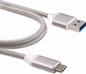 Innergie USB cable USB-A - USB-C 1 m zilver (3082186500)