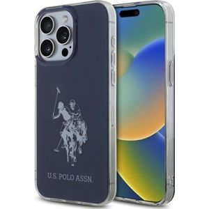 U.S. Polo ASSN US Polo USHCP15XTPUHRBV iPhone 15 Pro Max 6,7 inch blauw/blauw Shiny Big Logo