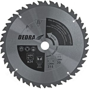 Dedra cirkelzaag 450x30mm 36z. met płytkami HM en ogranicznikiem posuwu - HL45036