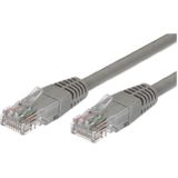 TB Patch cable cat.6 RJ45 UTP 1m. grijs - pack of 10