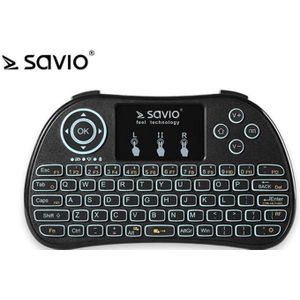 Savio Draadloos toetsenbord voor TV Box, Smart TV, consoles, PC KW-01