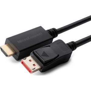 MICROCONNECT Adapter AV DisplayPort - HDMI zwart (4K Displayport 1.4 to HDMI)