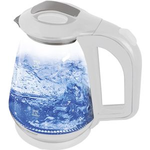 Esperanza Missouri | Glazen Waterkoker | Blauw LED-Verlichting | 1,7 Liter | 1500W | Ingebouwd Maasfilter | Wit