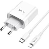 Hoco HOCO C80A NETWORK CHARGER PD20W/QC30 + LIGHTNING CABLE wit