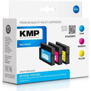 KMP PrintTechnik AG H166CMYX multipack C/M/Y compatibel met HP 953 XL