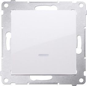 Kontakt-Simon Single-pole connector met LED 10 AX (DW1ZL.01/11)