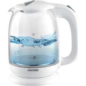 Mesko 1302W - Waterkoker - Glas - Wit - 1.7 liter - 2200 Watt