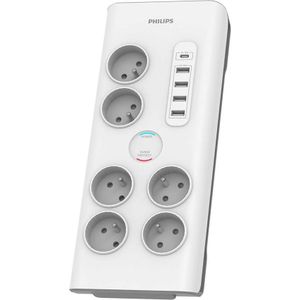 Philips SPN7060WA/60 Overspanningsbeveiliging Wit 6 AC-uitgang(en) 2 m