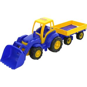 Wader  inchMistrz inch tractor met łyżką en aanhangwagen (520)