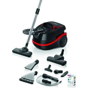 Bosch Hausgeräte Serie 4 BWD421POW Cilinderstofzuiger Droog&Nat Combi - Stofzuiger - Rood - Zwart