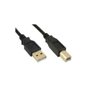 MICROCONNECT USB cable USB-A - USB-B 5 m zwart (USBAB5G)