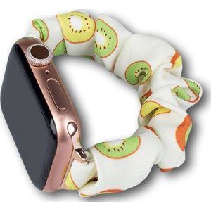 Hurtel Material wristband voor Watch 7 / 6 / 5 / 4 / 3 / 2 / SE (41 / 40 / 38mm) bracelet strap on kiwi band