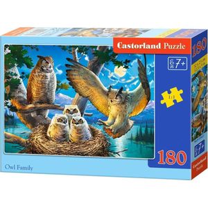 Castorland puzzel 180 Owl Family CASTOR